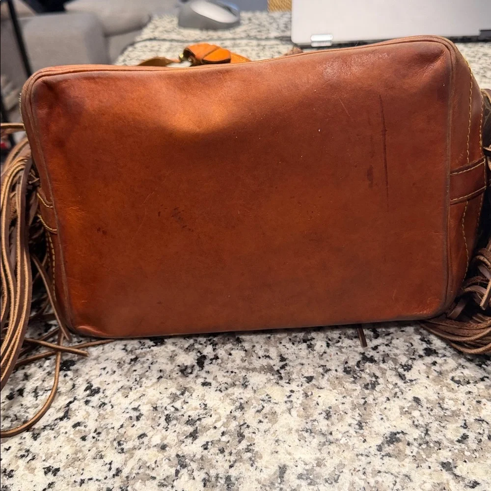 Louis Vuitton Brown Monogram Fringe Bucket Hobo - Picture 5 of 16